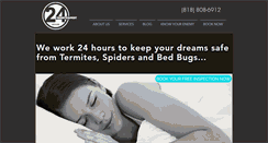 Desktop Screenshot of 24hourtermite.com